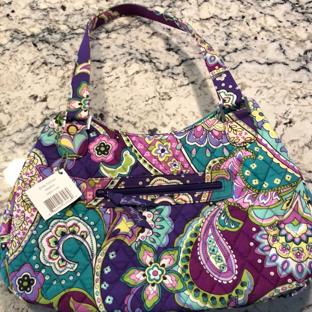 Vera Bradley Emily Satchel - Heather